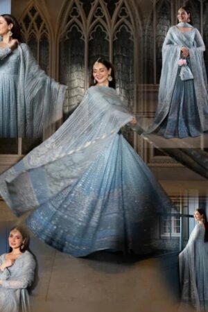 Faiza Saqlain Ice Blue