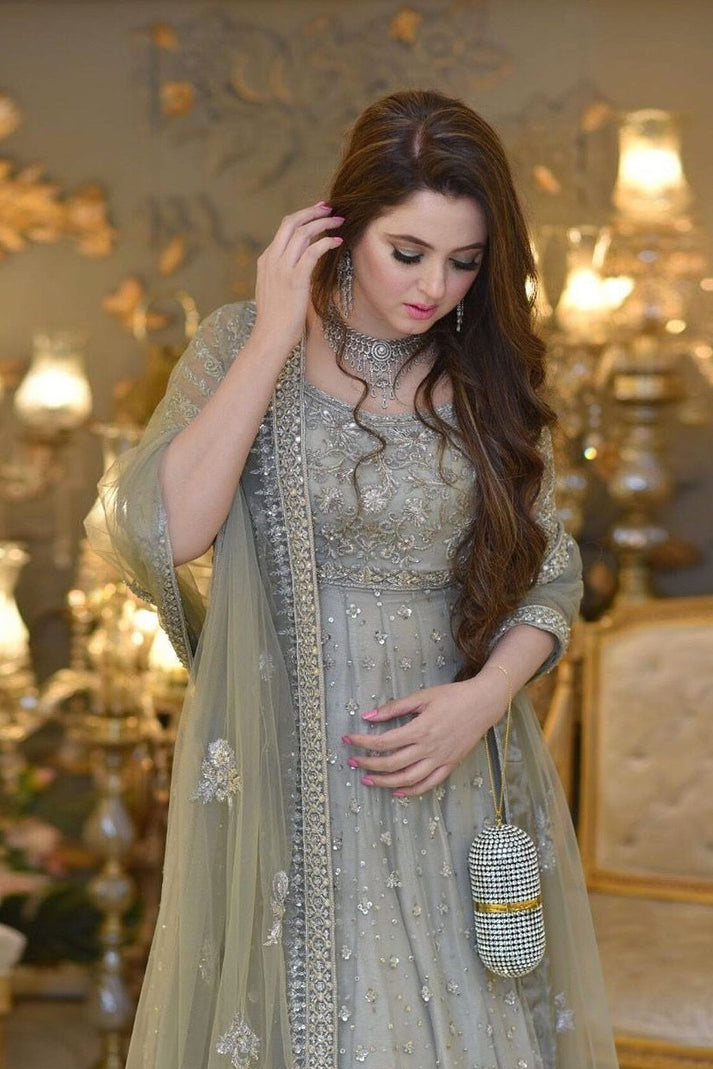 Sarah Atif Luxury Net Embroidered - Image 2