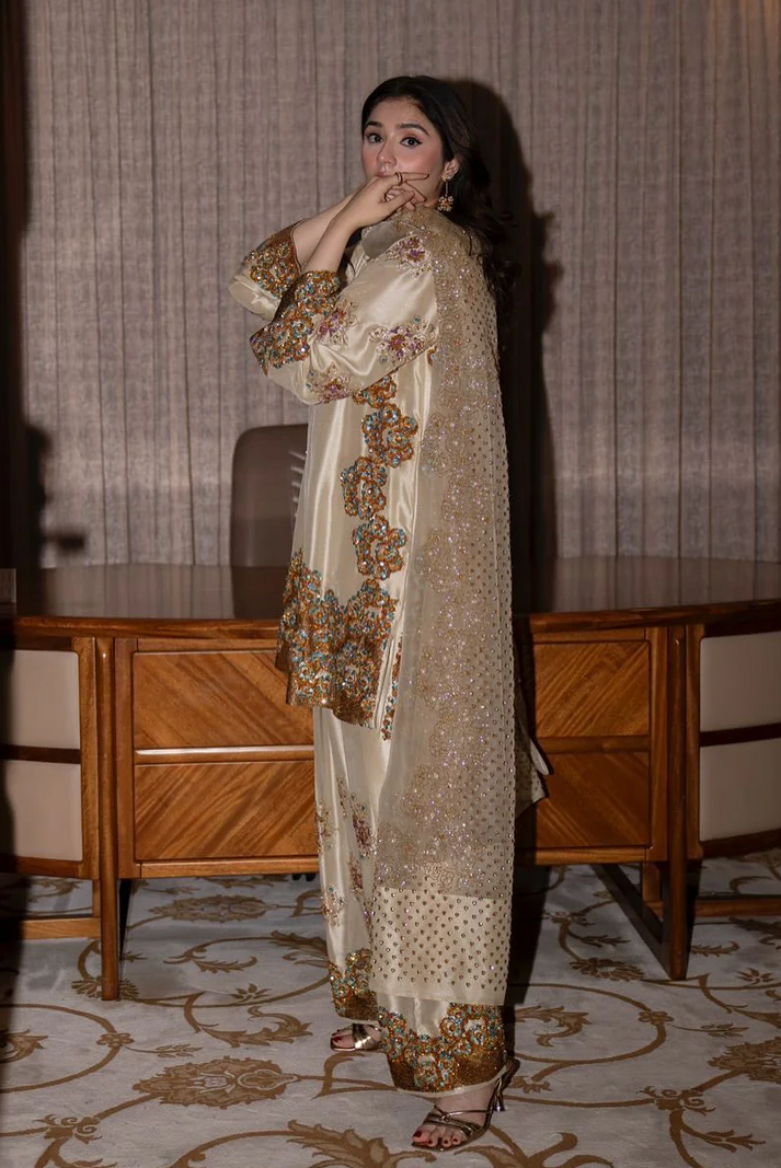 Muse Luxe Luxury Raw Silk Adda Hand Emblishment - Image 2