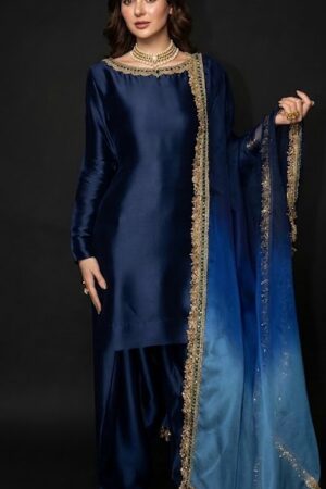 Silk farshi shalwar suit